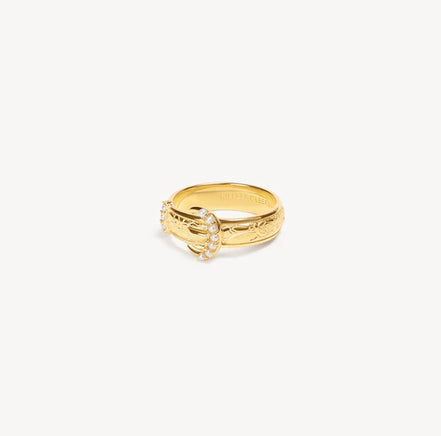 18K Gold Solitaire Ring