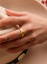 18K Gold Solitaire Ring