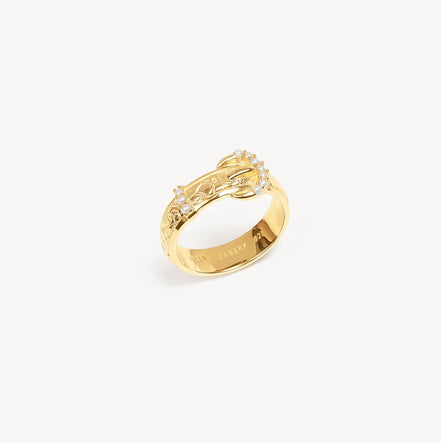 18K Gold Solitaire Ring