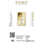 Lingot d'or 10g Pamp Sisse Lady Fortuna