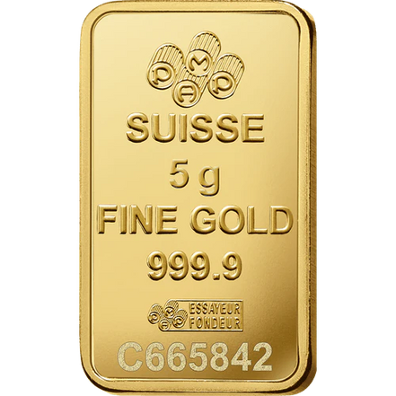 5Gram PAMP Suisse Lady Fortuna Gold Bar